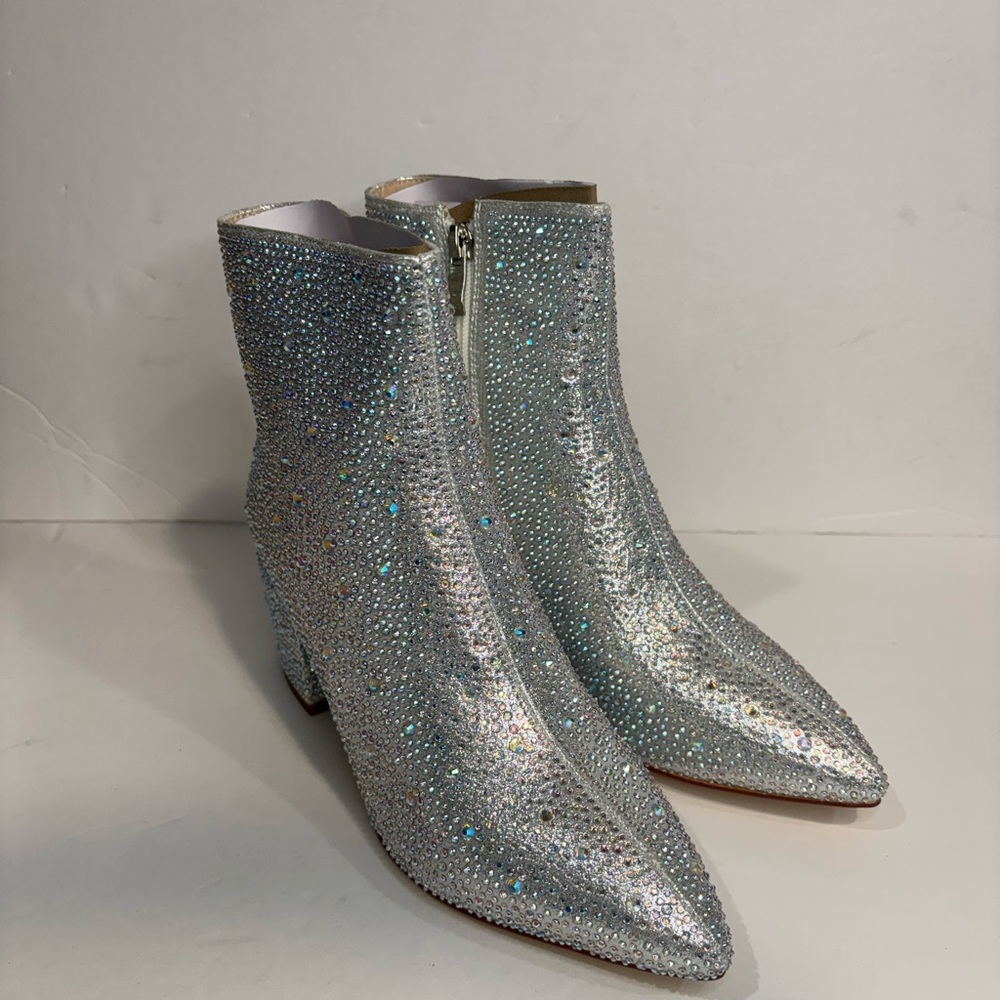 New Rhinestone ankle boots